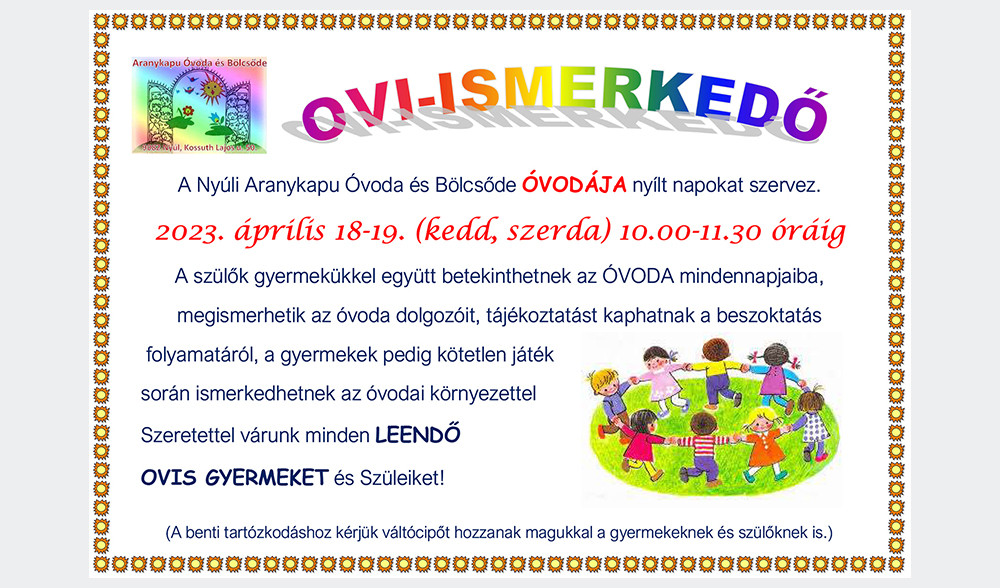 &Oacute;vodai ismerkedő