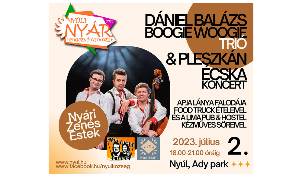Ny&aacute;ri Zen&eacute;s Estek - D&aacute;niel Bal&aacute;zs Tri&oacute; & Pleszk&aacute;n &Eacute;cska koncert