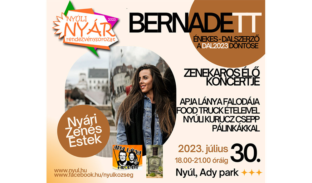 Ny&aacute;ri Zen&eacute;s Estek - Bernadett koncert