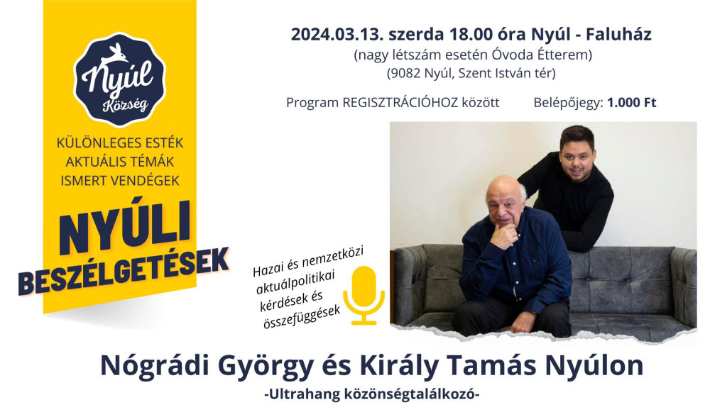 Ny&uacute;li Besz&eacute;lget&eacute;sek 5/2 - N&oacute;gr&aacute;di Gy&ouml;rgy &eacute;s  Kir&aacute;ly Tam&aacute;s