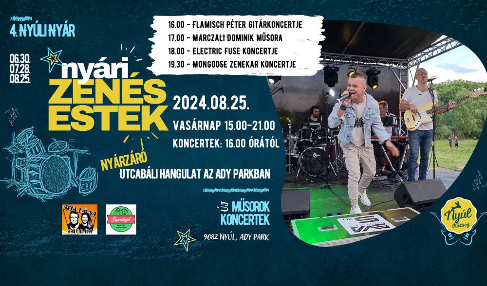 Ny&aacute;ri Zen&eacute;s Estek - utcab&aacute;li hangulat