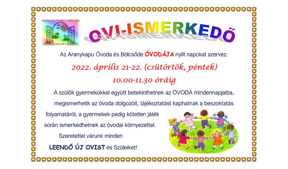&Oacute;voda ismerkedő