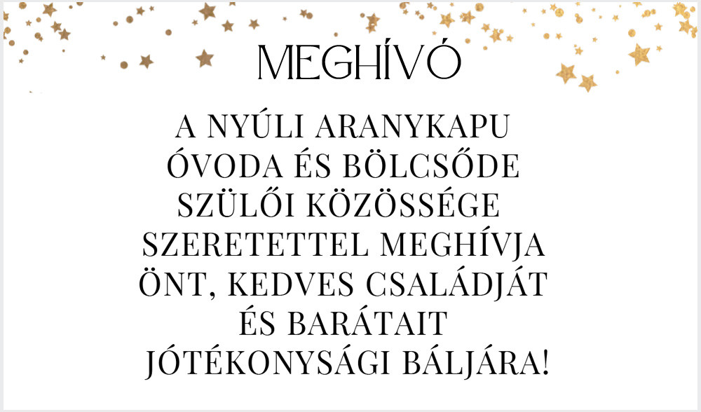 A ny&uacute;li Aranykapu &Oacute;voda &eacute;s B&ouml;lcsőde j&oacute;t&eacute;konys&aacute;gi b&aacute;lja